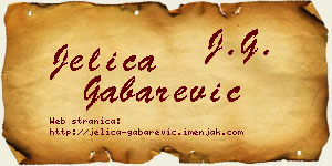 Jelica Gabarević vizit kartica